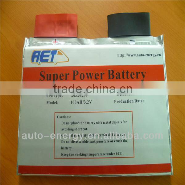 LFP 3.2V20~200AH Pouch battery with deep cycle life