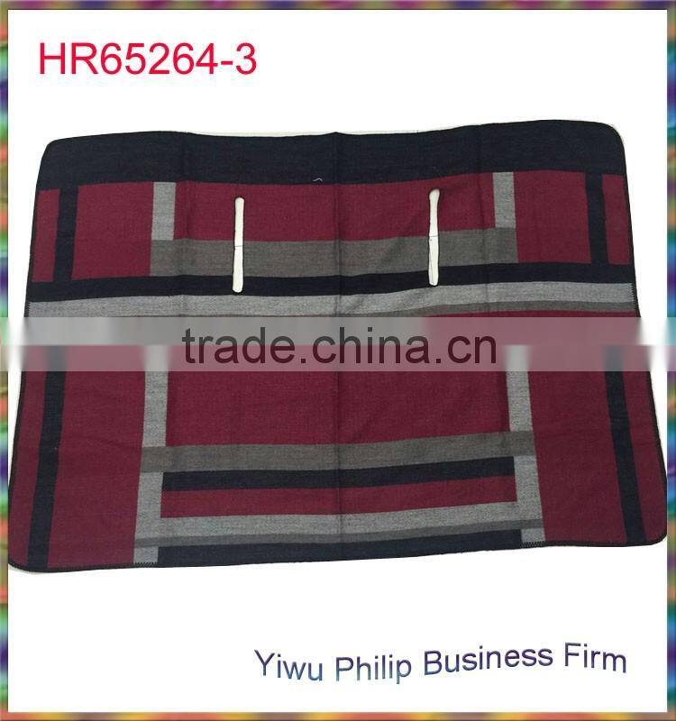 New fashion stripe printed plain pashmina shawl poncho