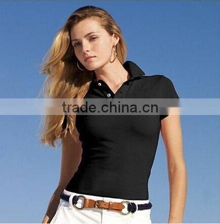Plain dry fit polo shirt design for women polyester/ spandex polo-shirt