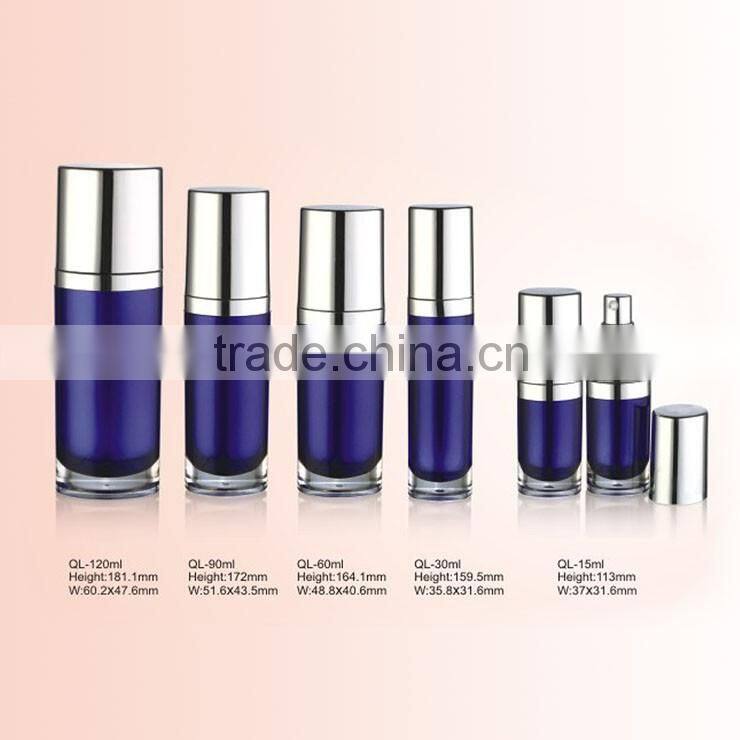 Acrylic Cosmetic Packaging Oval Plastic Cream Jar 15g 30g 50g