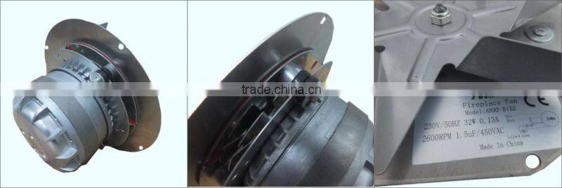 low noise fireplace fan with ball bearing NMB for fireplace exhausting