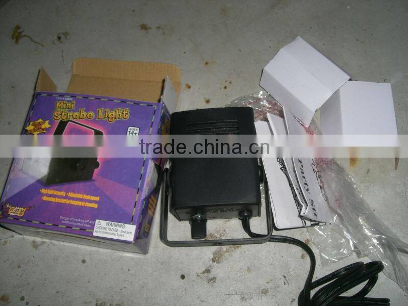 Mini white Green and Red strobe Stage Light