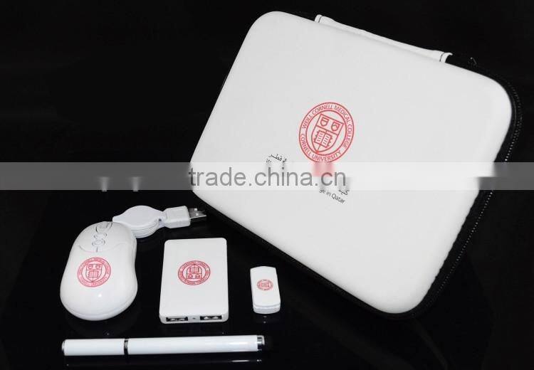 2015 Creative office corporate business premium 3 in 1 gift sets (power bank/usb disk/cable)