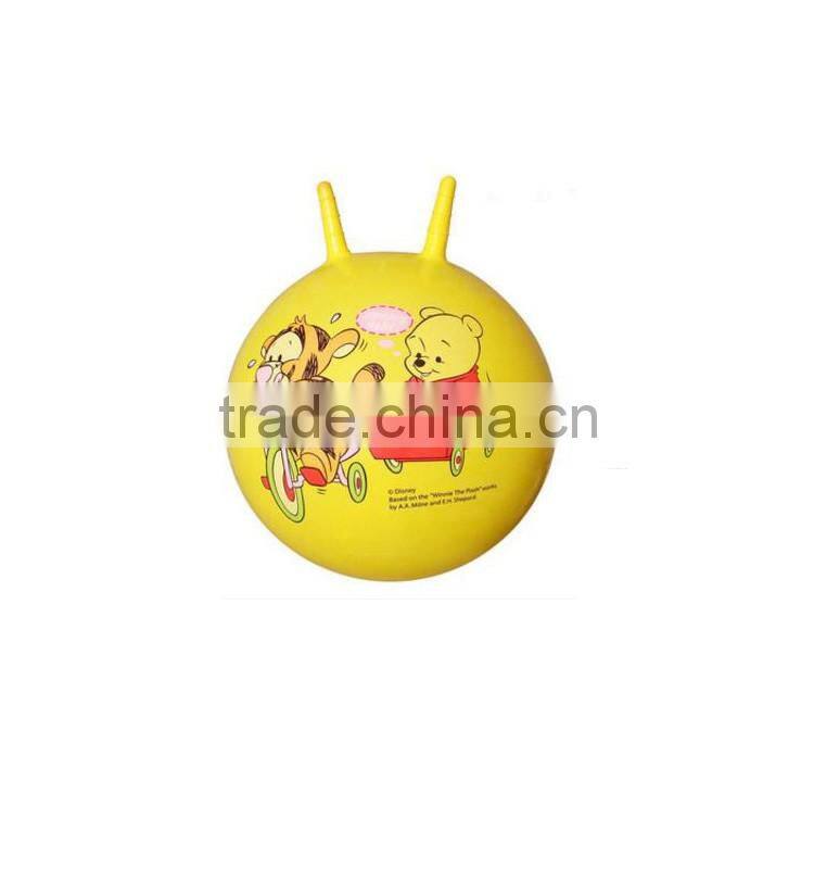 Wholesale cheap toys pvc inflatable bouncy handle ball for kids