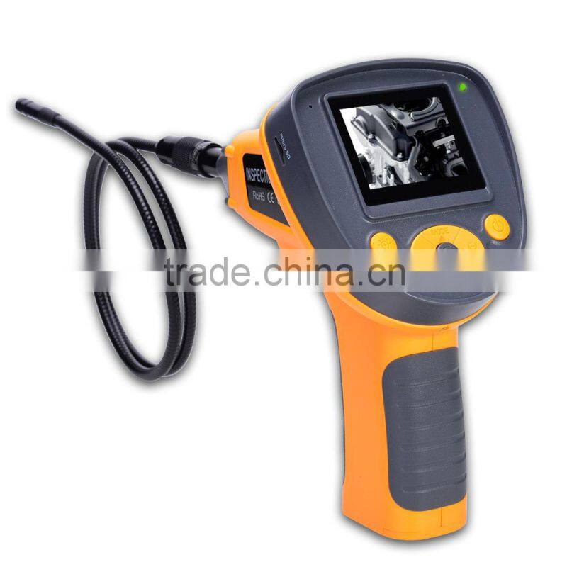 DVR 9.8mm Endoscope Borescope Zoom Recordable Rotation 1m Cable Video 2.4" Inspection Camera