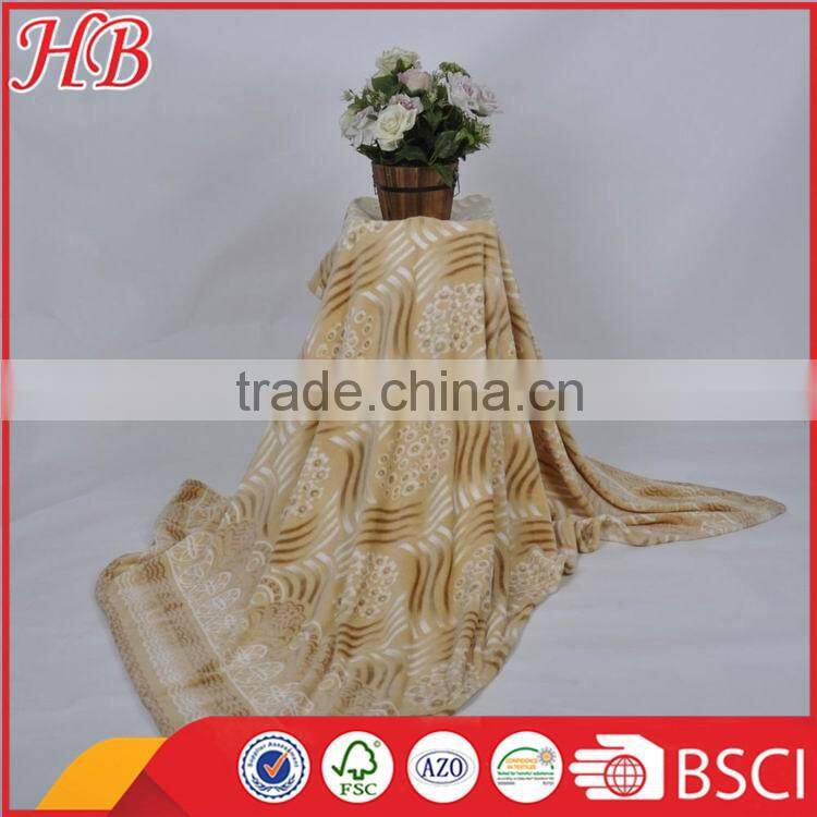 Factory Price micromink printed super cosy flannel fleece blanket