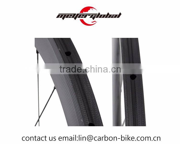 OEM Ultra light new designed carbon tubular wheelset 700c chinese carbon tubular 50mm wheels with novatec A271 hub