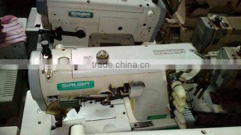 Good condition 90% new low price used siruba cover stitch sewing mahcine