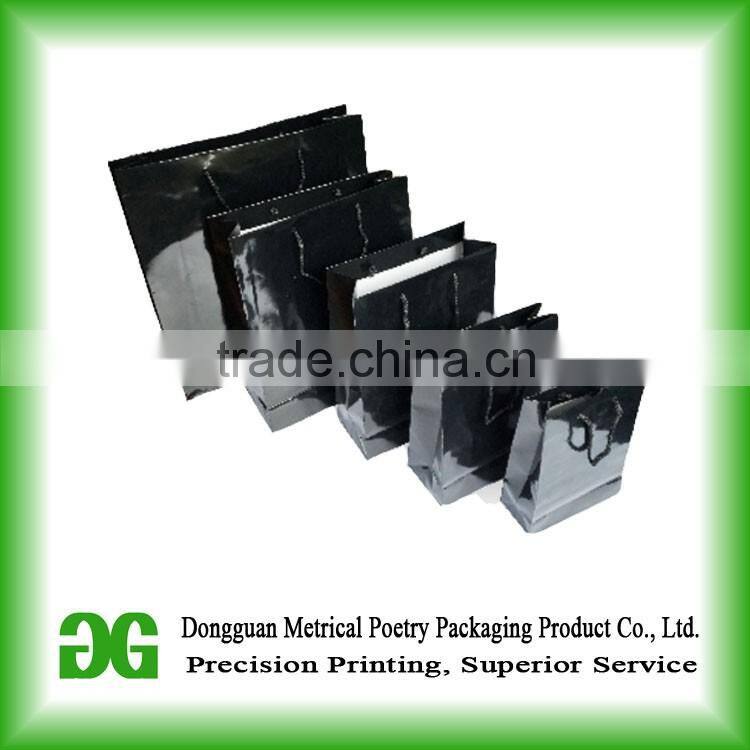 Pretty paper grocery bags/small paper bags with handles wholesale in Dongguan