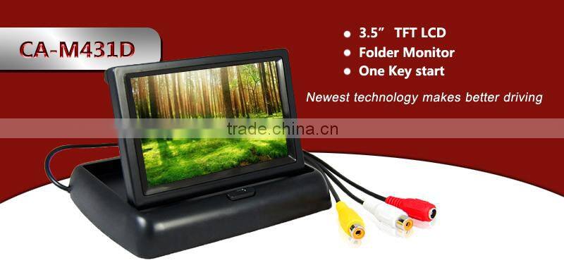Mini Car Monitor 2ch 4.3 inch TFT 12V car lcd monitor mini tv