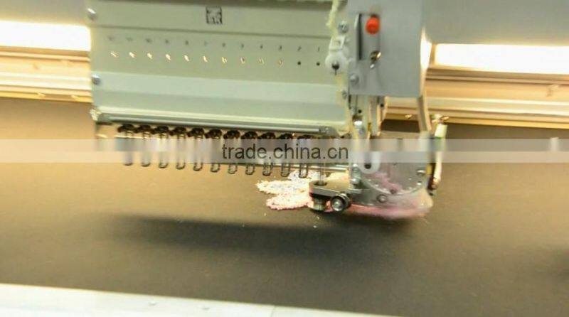 Ribbon device for embroidery machine two functions