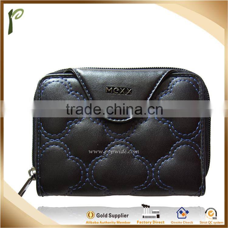 2014 Hot Fashion leather Purse,zipper leather Purse