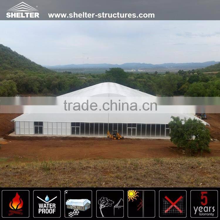 30m Temporary white PVC fabric dome tent industrial warehouse tent for sale