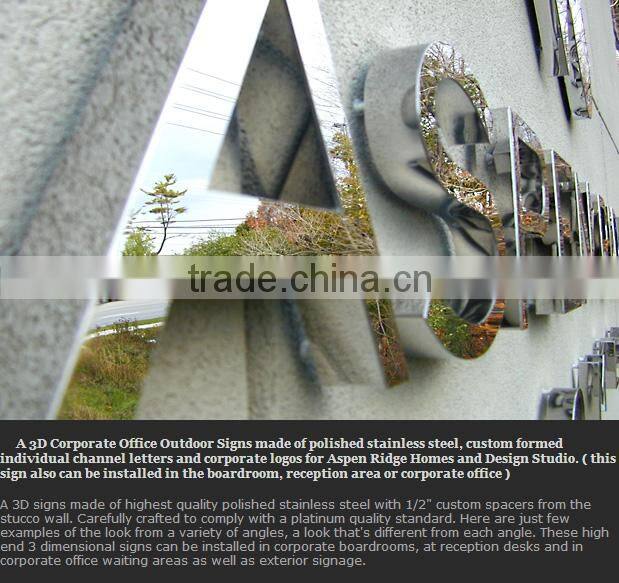 outdoor advertising sign wall-mounted sign