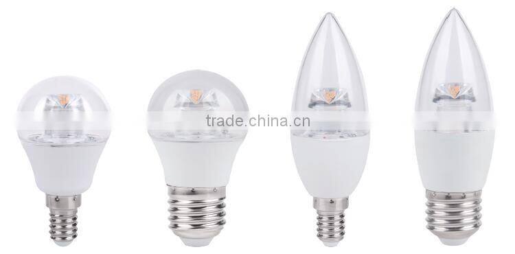 Hot Selling Pure White E14 LED Candle Bulb 3W LED Bulb Parts