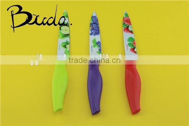 8" Flower printing good quality Europe market fruit knife BD-K6622