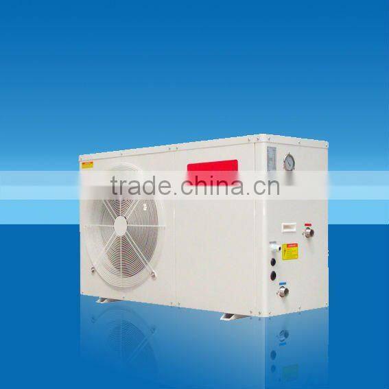 Home heating pump with hot water, electric heater