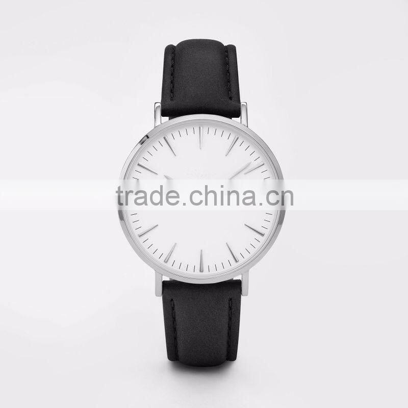 fashion quartz watch Customized you logo China suppliers military new genuine leather watches wrist men women watches