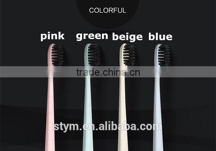 Wheat straw wholesale travel tooth brush toothbrush