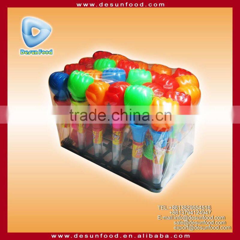 New design funny shooting Fist toy candy