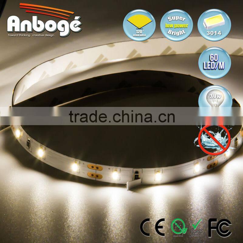 Super bright SMD 3014 LED Strip 12V, 6mm LED strip 60 LEDs/meter
