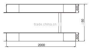 Super thin hydraulic lift ,four cylinder drive scissor design mini scissor lift