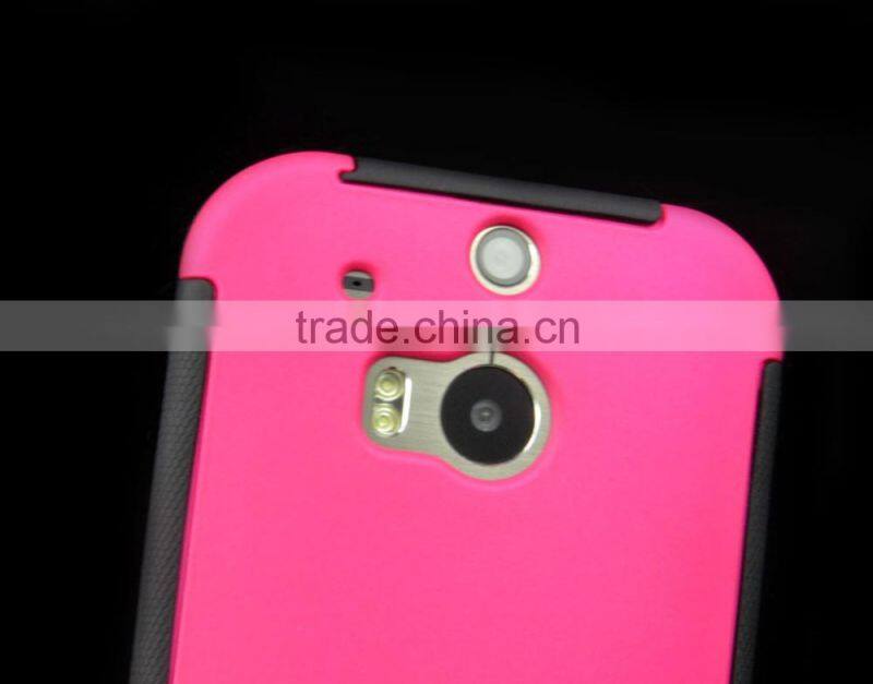 Hybrid Shock Proof Silicone Mobile Phone Case For HTC M8