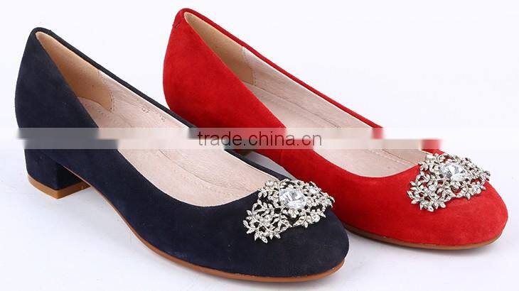 Wholesale China 2016 soft rubber sole flossy china cheap flat ballerinas ladies shoes