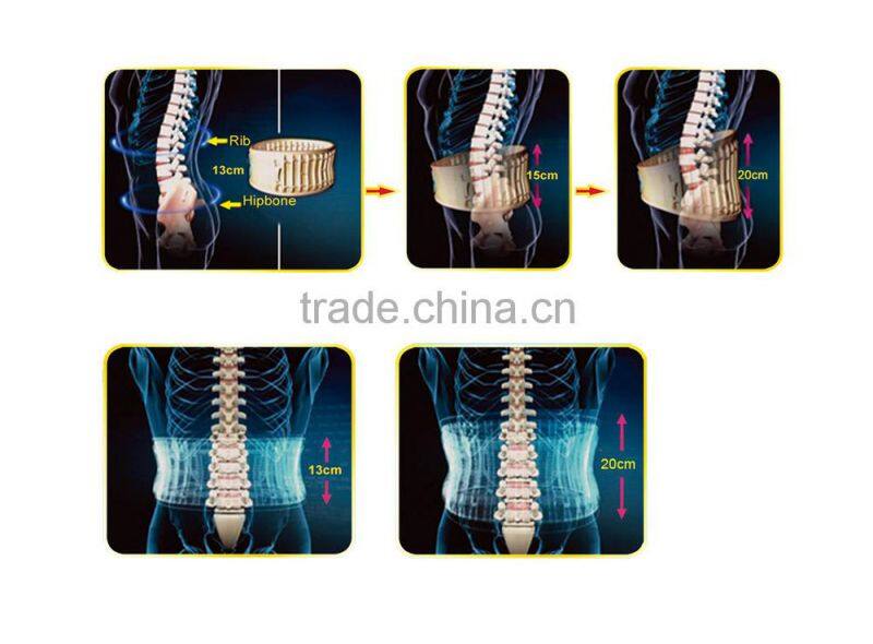 Look out ! new classic silver grey color back pain equipment back straightening support belt