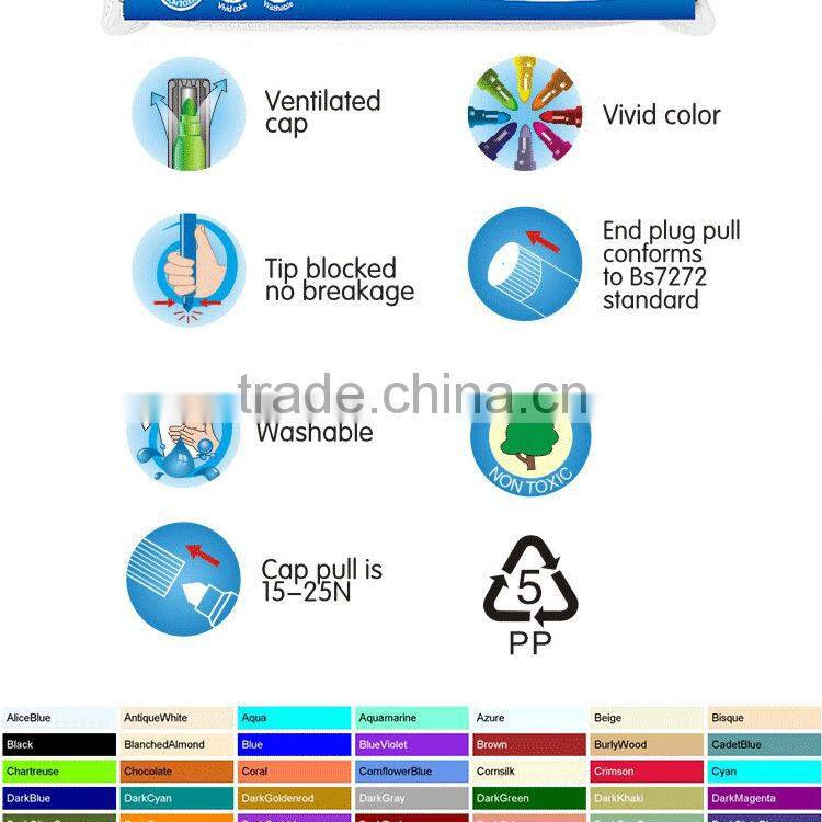 12pcs Water color marker pen set item # 825