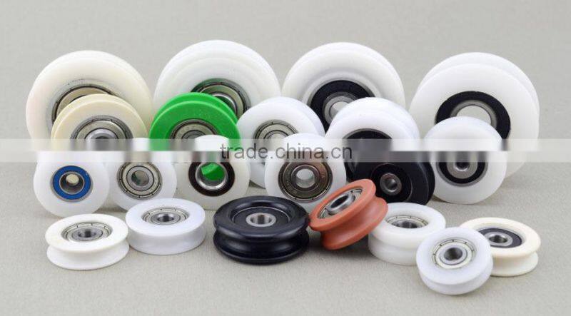 U groove Custom window and furniture sliding doors rollers wheels bearings