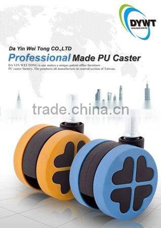 Polyurethane furniture caster ;swivel caster wheel