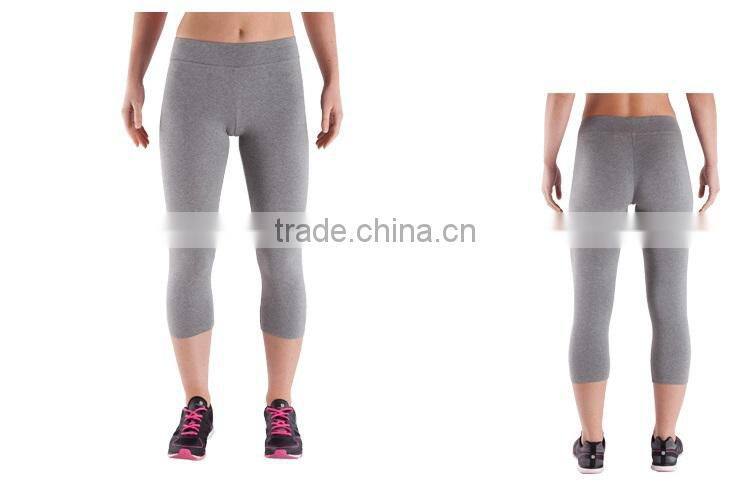 Womens Sexy 95% Cotton 5% Spandex 7/8 Length Fitness Tight Yoga Pants