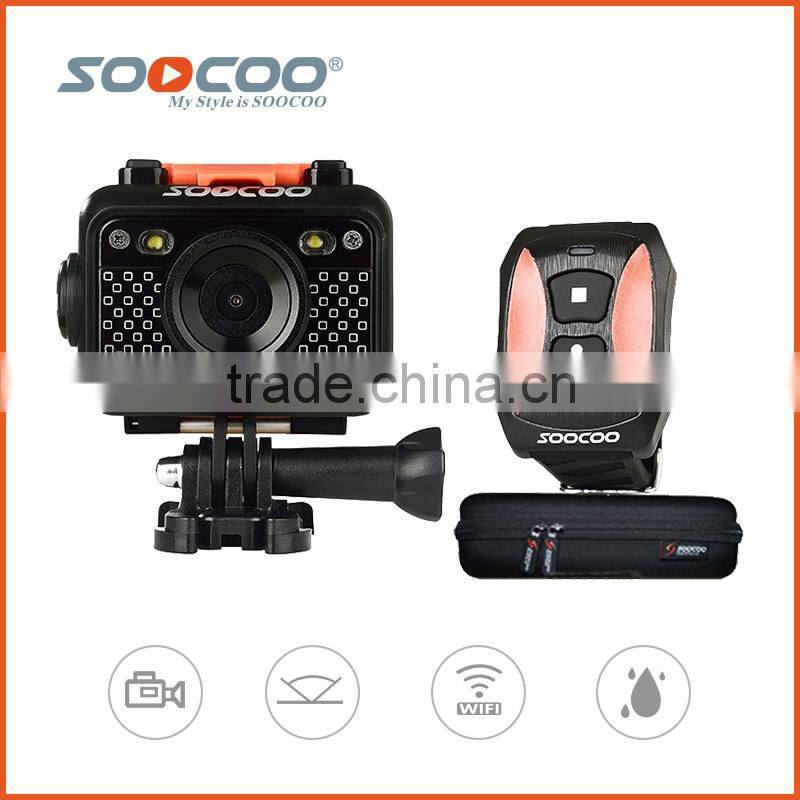 SOOCOO S60 Underwater WIFI Cameras with Remote Control Full HD 170 Degree Wide-angle Lens