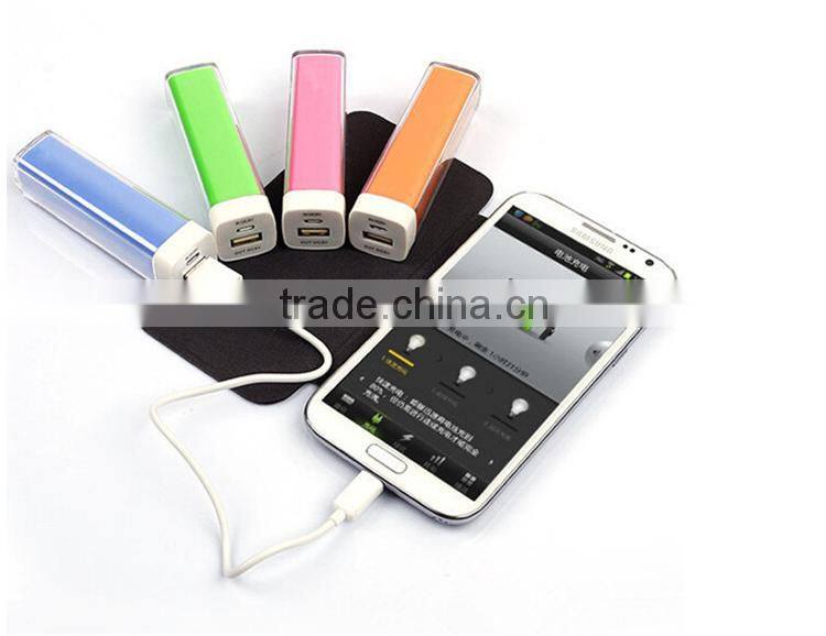 new lipstick 2600mah power bank alkaline