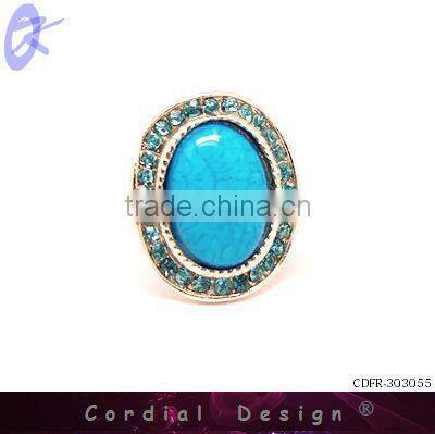 2013 newest hot sale fashion jewelry oil drip around rhinestone rings
