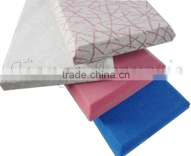 Fabric wall and ceiling acoustic board