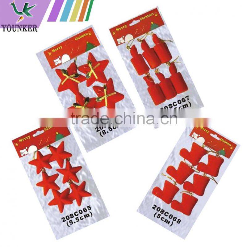 2015 New Design Christmas Pine Cone Hanging Decoration Set