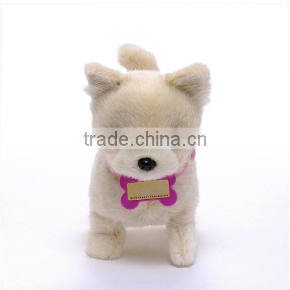 Stuffed plush toy dog electronic toy