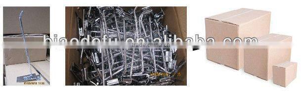 HOT saling U-Shape Chrome Gridwall Hangrails - Round Tubing for Grid Panels