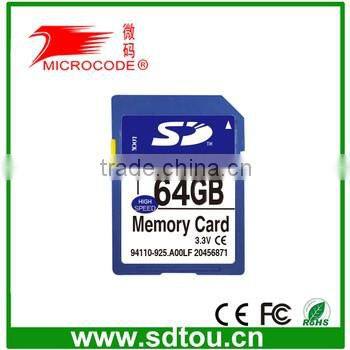 Cheap Bulk Custom CID Sd card SDHC memory card 32gb 64gb for Car Gps Navigator