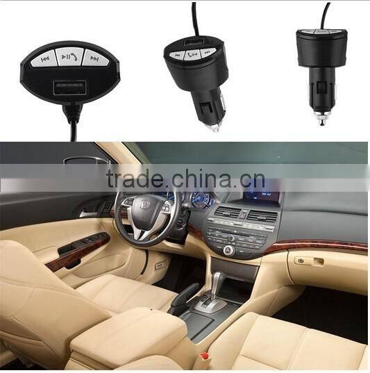 3.5mm Car Handsfree Bluetooth AUX Music Stereo Audio Receiver Adapter with 2.1A USB Charger