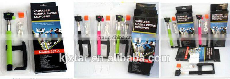 kjstar wireless bluetooth mobile phone self-timer selfie stick monopod Z07-05