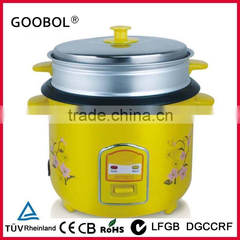 Fullbody Straight Rice Cooker, Aluminum Steamer with S/S Lid