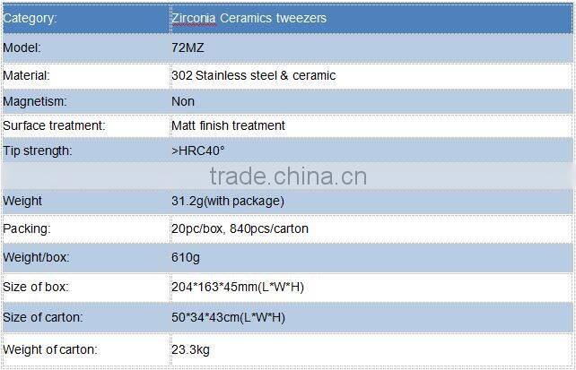 FEITA 72MZ Heat Resistant PrecisionTweezers Ceramic Tips Tweezers