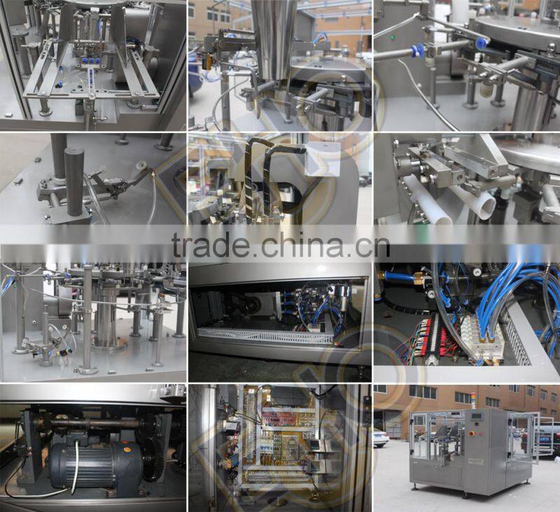 High efficiency best quality functional rotary premaded flatbag counting full automatic Almond Carousel type Packing Machines