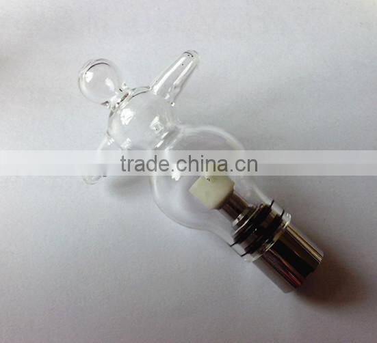 snowman glass atomizer for Christmas snowman wax vaporizer pen