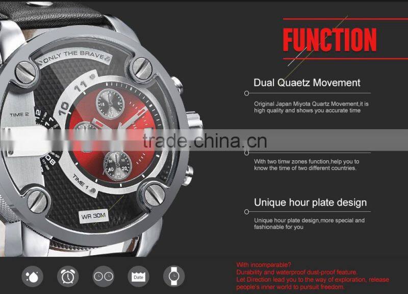 New China brand wrist watches 3 ATM water resistant luxury man Weide automatic watch 2016