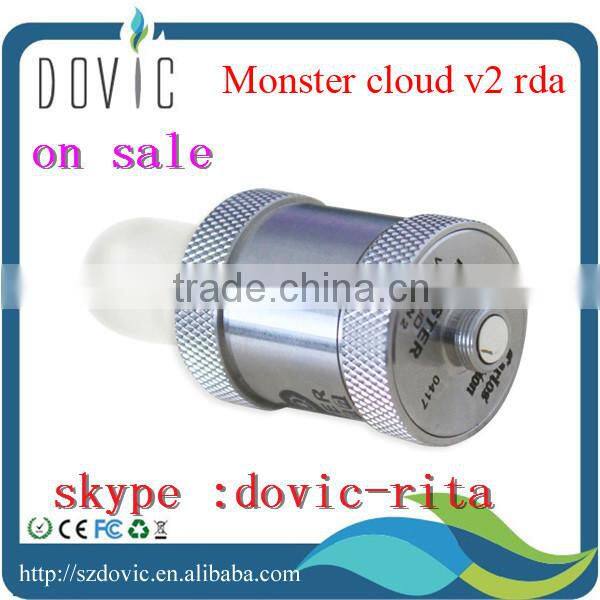 Paypal acceptable !!! high quality e cig atomizer rba monster atomizer wholesale