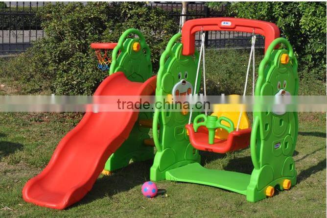 Plasticl Slide and Swing Play Set